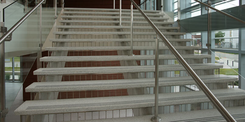 Self Supporting Terrazzo Stair Treads