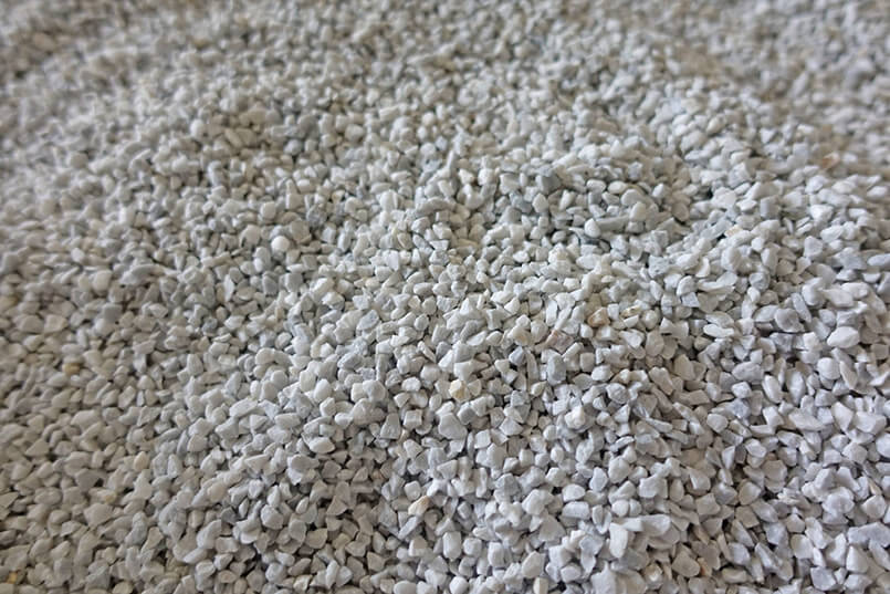 Crushed White Marble Chips