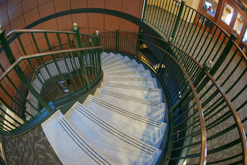 Precast Terrazzo Curved Staircase