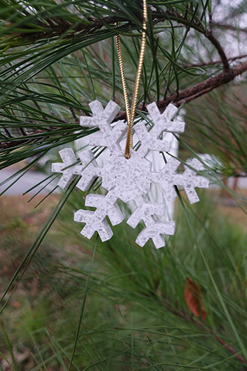 Snowflake Terrazzo Christmas Ornament