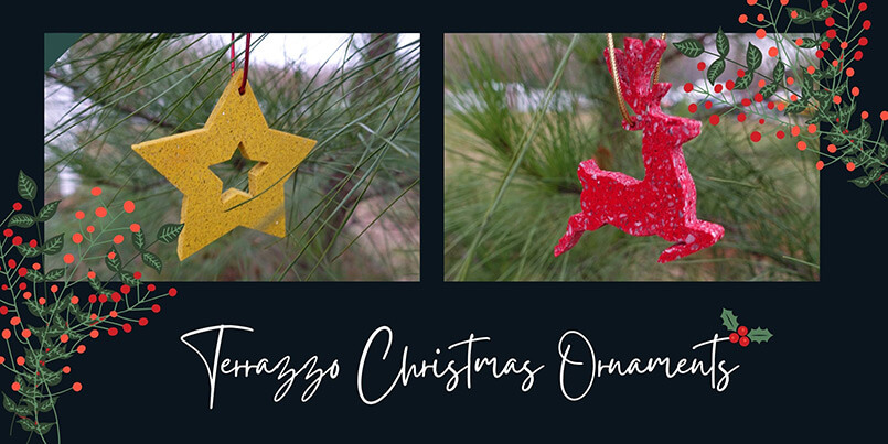 Terrazzo Christmas Ornaments