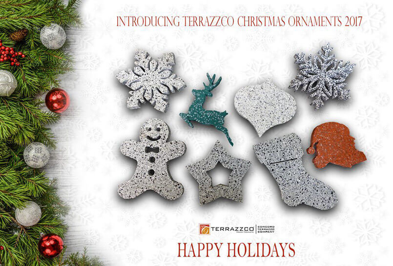 Happy Holidays - Terrazzo Ornaments