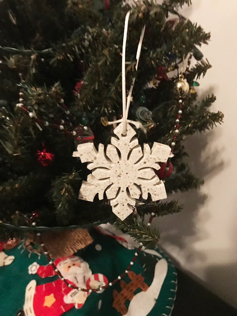 Terrazzo Snowflake Ornament