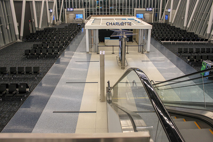 Charlotte Douglas International Airport Terrazzo Flooring