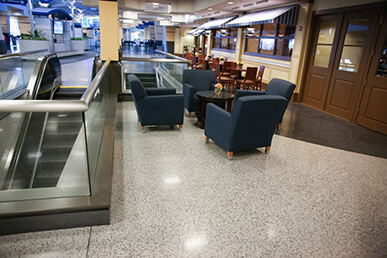 Epoxy Terrazzo Flooring in Lobby Space