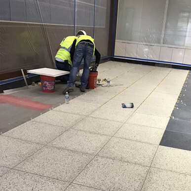 Poured In Place Terrazzo Or, Terrazzo Tile Flooring