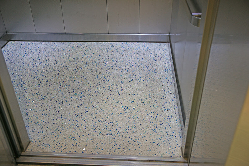 Terrazzo Flooring in Elevators