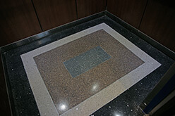 Elevator Terrazzo Floors inside Municipal Building