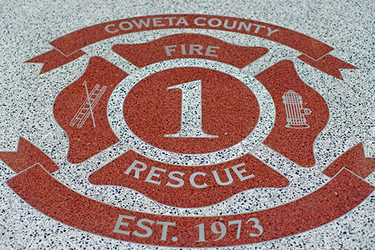 Coweta County Fire Rescue - Terrazzo Logo