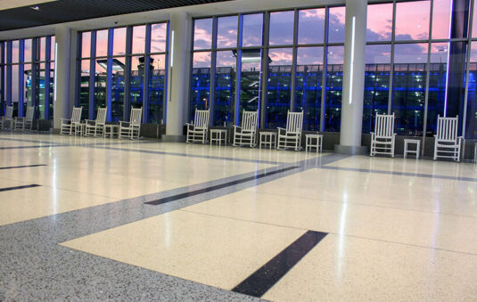 Terrazzo Floor CLT Airport
