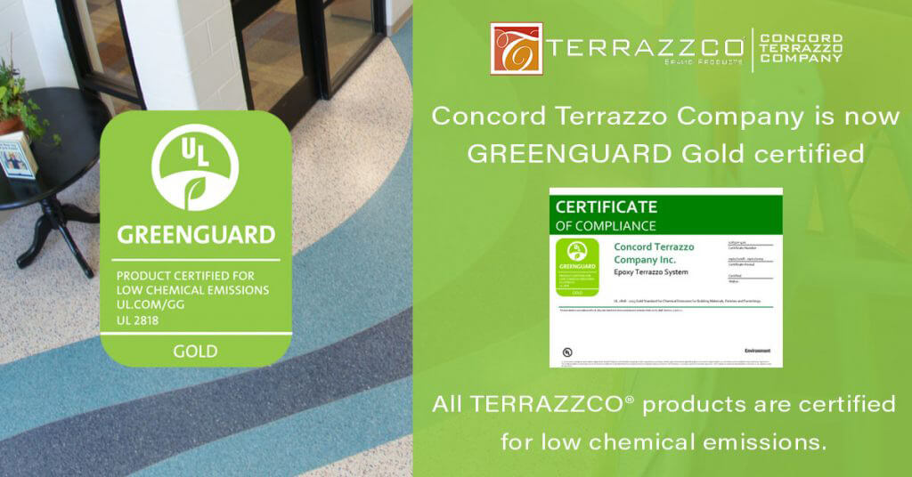 TERRAZZCO Greenguard Gold Certified