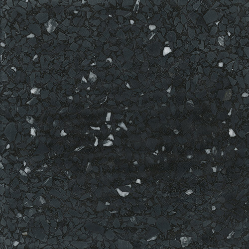 Monochrome Terrazzo Sample 63 - Glacier Black
