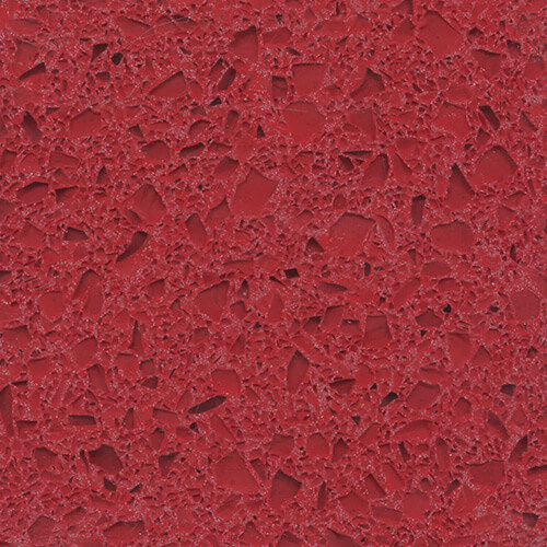 Semi-Exotic Terrazzo #1999 - Red Clear Glass Terrazzo