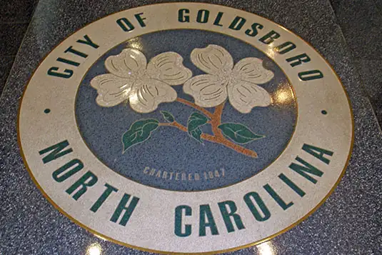City of Goldsboro North Carolina Terrazzo Logo