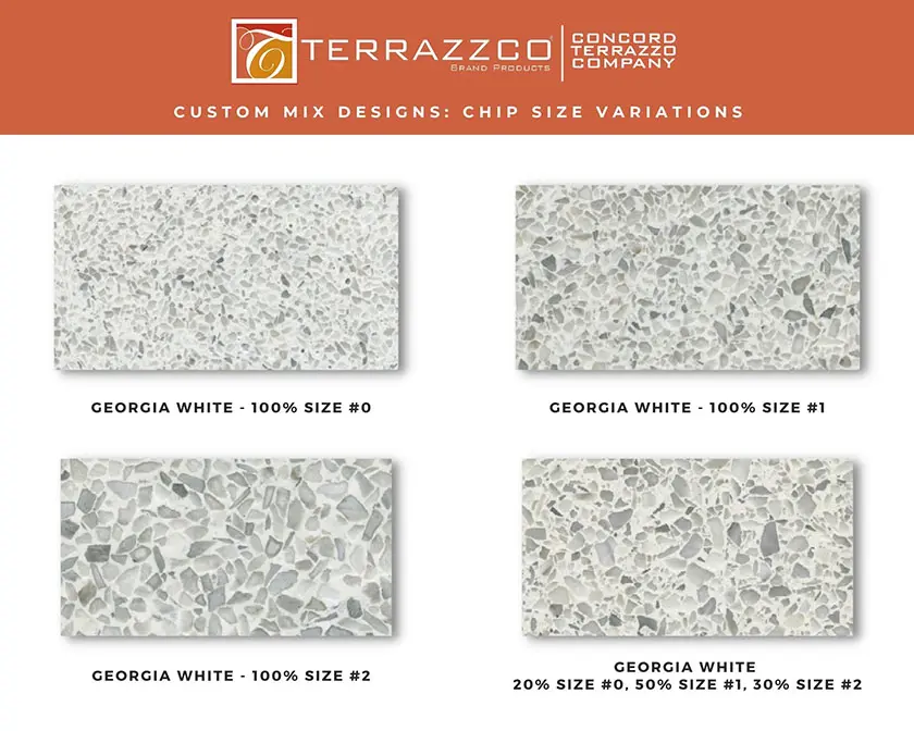 Terrazzo Mix Design Aggregate Size Variations