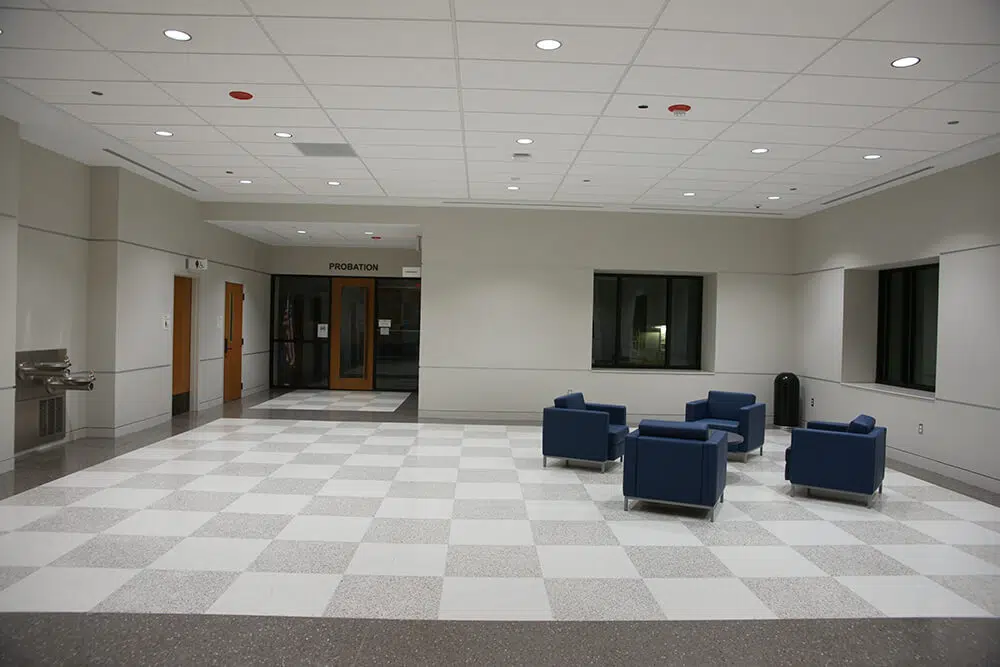 Catawba County Justice Center - Checkerboard Terrazzo Design