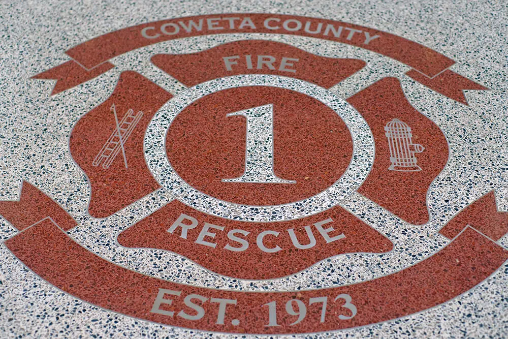 Coweta County Fire Rescue - Terrazzo Logo