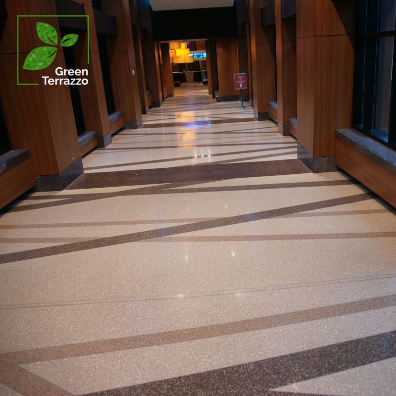 Green Terrazzo Flooring System