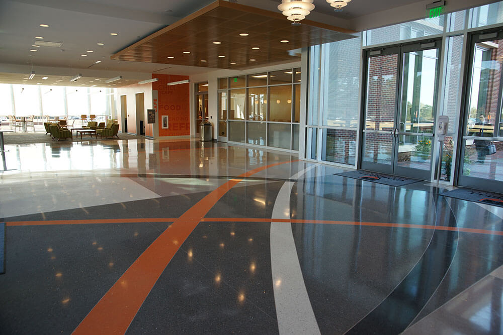 Orange Terrazzo Floor