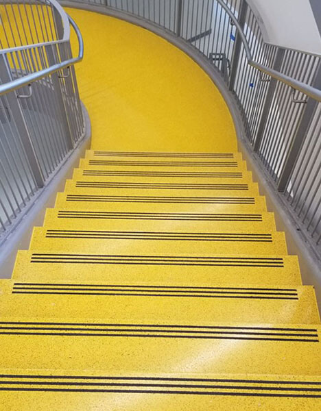 Yellow Terrazzo Stairs